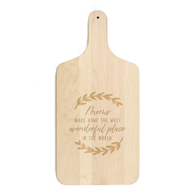 Moms Make Homes Wonderful Cutting Board