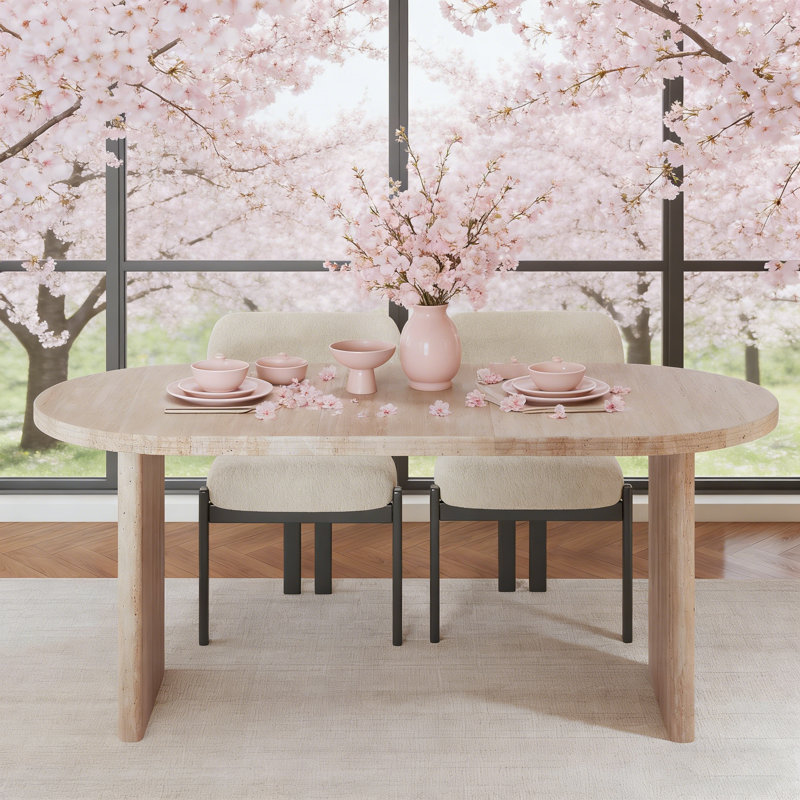 55.12"-70.87"Modern Extendable Dining Table With Removable Extension Leaves, Ancient White