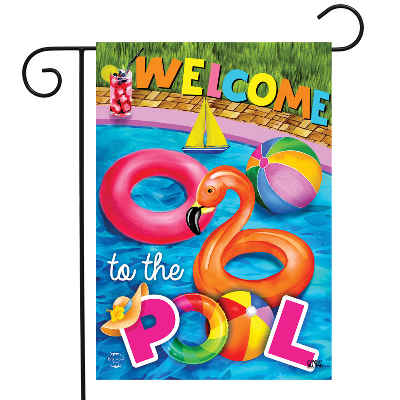 Drapeau «Welcome To The Pool Summer Garden»