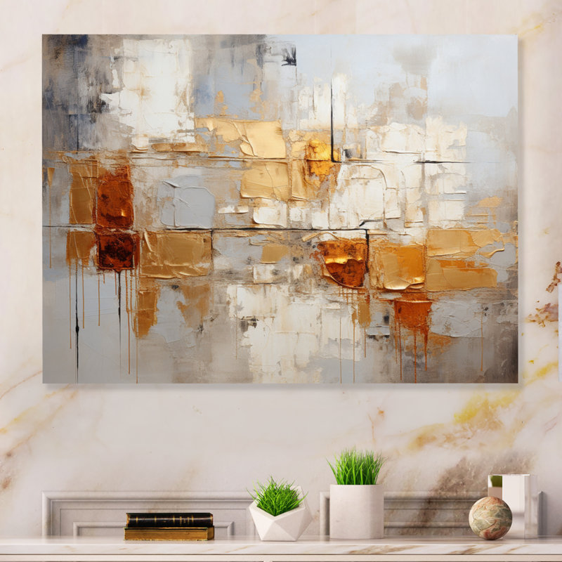 Transcendent Textures V - Collages abstraits, décoration murale en métal, H 12 po x l 20 po