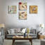 Fleurs, oiseaux, art mural sur toile