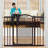 Metal Adjustable Pressure Mounted Pet Gate With Door