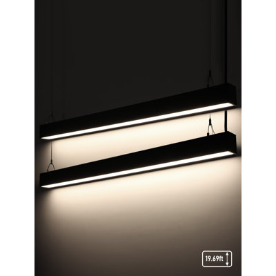 Acie 4FT 3CCT Linkable LED Linear Light Fixture, 50W 6500LM Ultra Bright Downlight for High Ceiling
