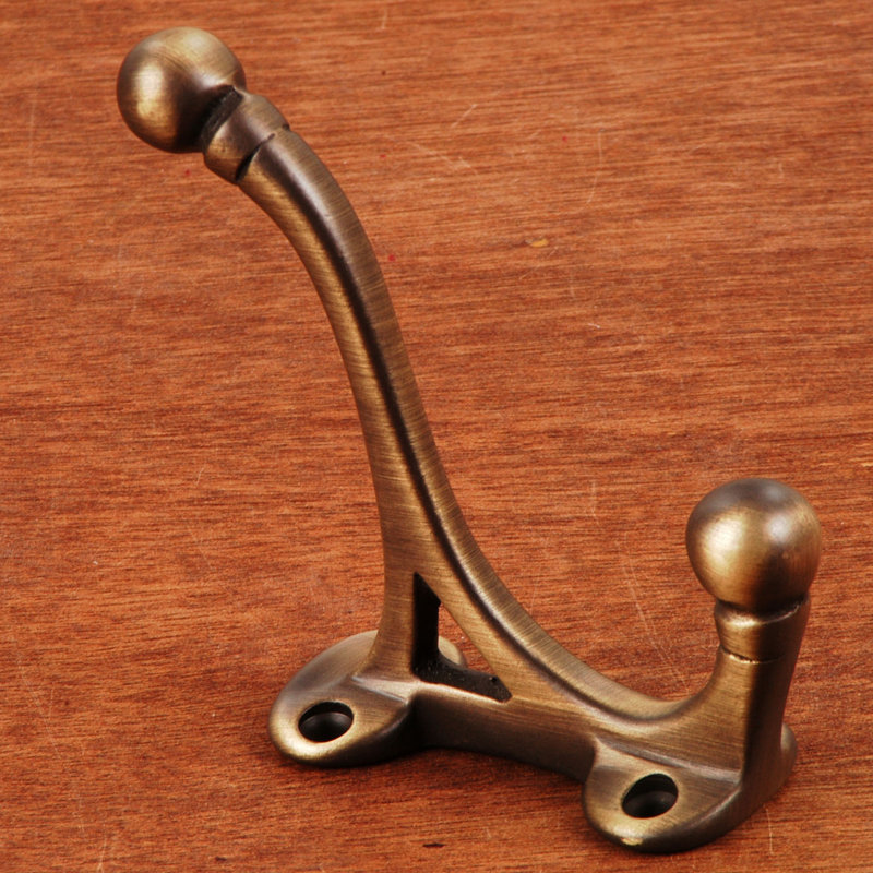 Patère double Woodward, Antique English