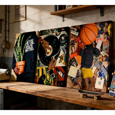 3 Piece Wrapped Canvas Print