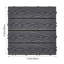 30cm L x 30cm W Plastic Interlocking Deck Deck Tile Kit-111201367