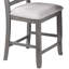 Ensemble de 2 chaises haute avec dossier en échelle moderne Chaise de salle à manger-1419417706