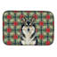 Tapis de vaisselle Finnish Lapphund Christmas PoinsettIas