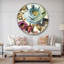 Victorias crème fleur - horloge murale traditionnelle-36845879