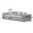 Modern Plush 4-Seater Sofa With Tufted Design And Extra Comfort Pillows