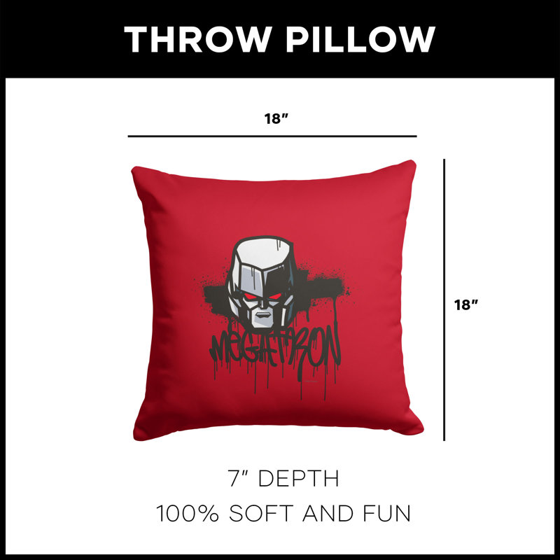 Hasbro Transformers Megatron Pain Throw Pillow