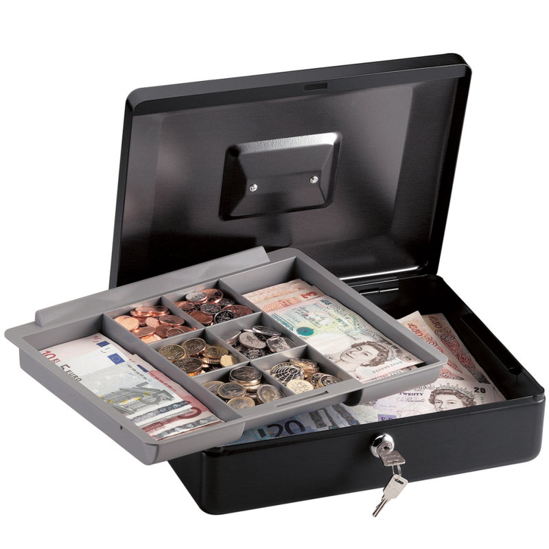 Master Lock Medium Cash Box with Tray