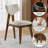 Modern Dining Chairs, Beige Pu Leather Kitchen Chairs With Solid Wood Legs, Not Assemble  Needed
