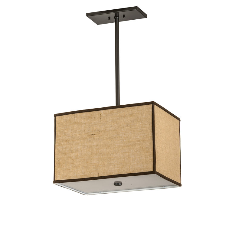 18" Long Quadrato Lounge Oblong Pendant