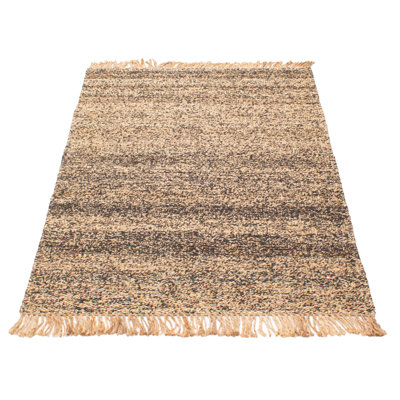 One Of A Kind Palas Denizli Brown Kilim 5'3" x 7'3"Area Rug