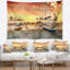 Tapisserie de bord de mer au coucher du soleil-28499454