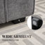 Causeuse moderne en tissu d'ameublement carré-208565416