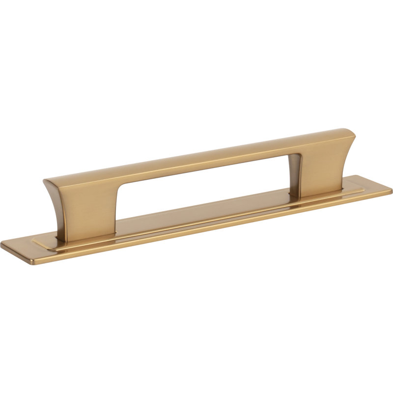 Warm Brass 5 1/16" Modern Cabinet Bar Pull