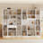 70.9" H x 94" W White Standard Bookcase with 2 drawers, 5-Tier open Bookcase and Bookshelf