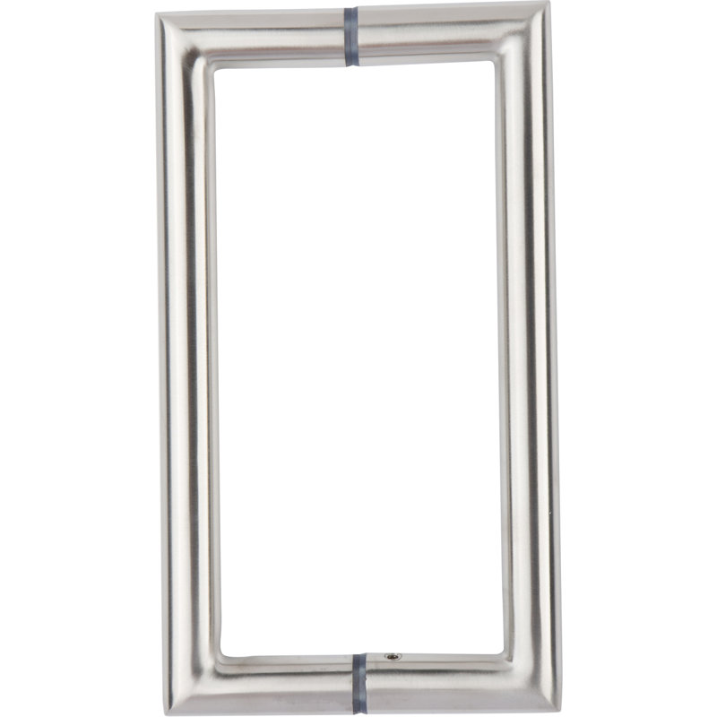 Tirette, H 6,75 po x l 4,9 po x P 0,75 po, Nickel brossé