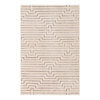 Latitude Run® Mirage Novica Rug White and Silver