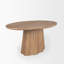 Jovani 94" Solid Dark Brown Mango Wood Oval Dining Table-1301617690
