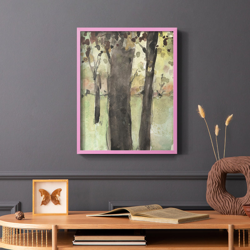 Under the Tree Confetti II, reproduction encadrée - bois massif, H 10 po x l 8 po, Blanc
