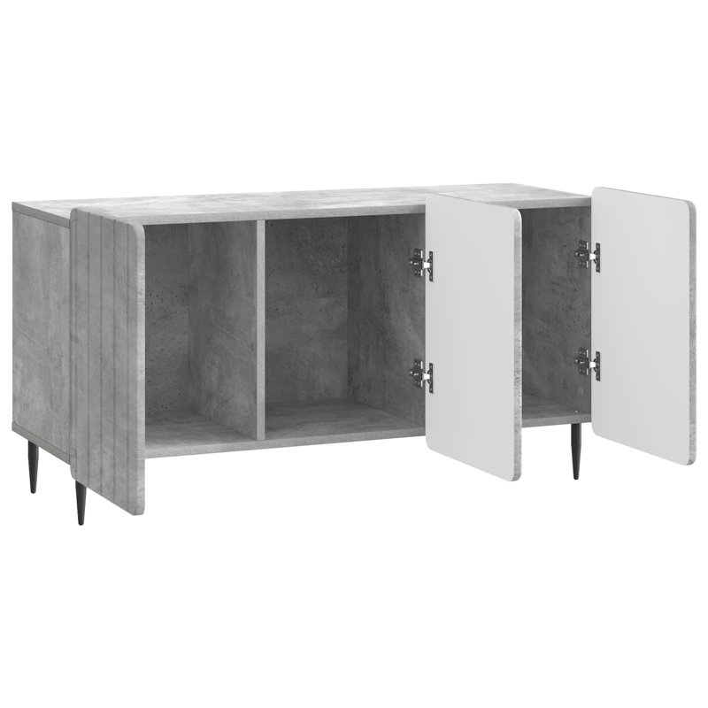 TV Stand, 52cm H x 99cm L x 34.5cm W, Concrete Grey