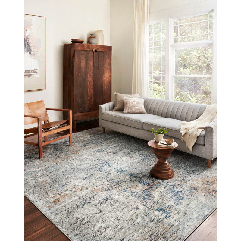 Mcglothin Abstract Indoor Rug, Rectangle 6'7" x 9'2"
