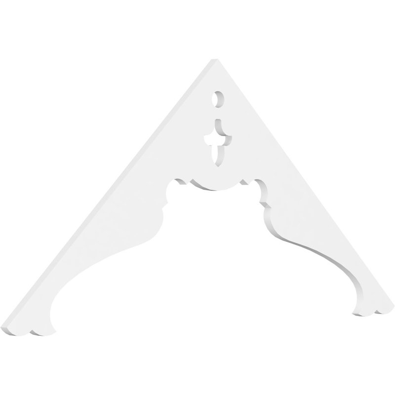 Fronton en uréthane Heath Signature, brun clair apprêté, H 27,5 po x l 60 po x P 1 po, 11/12
