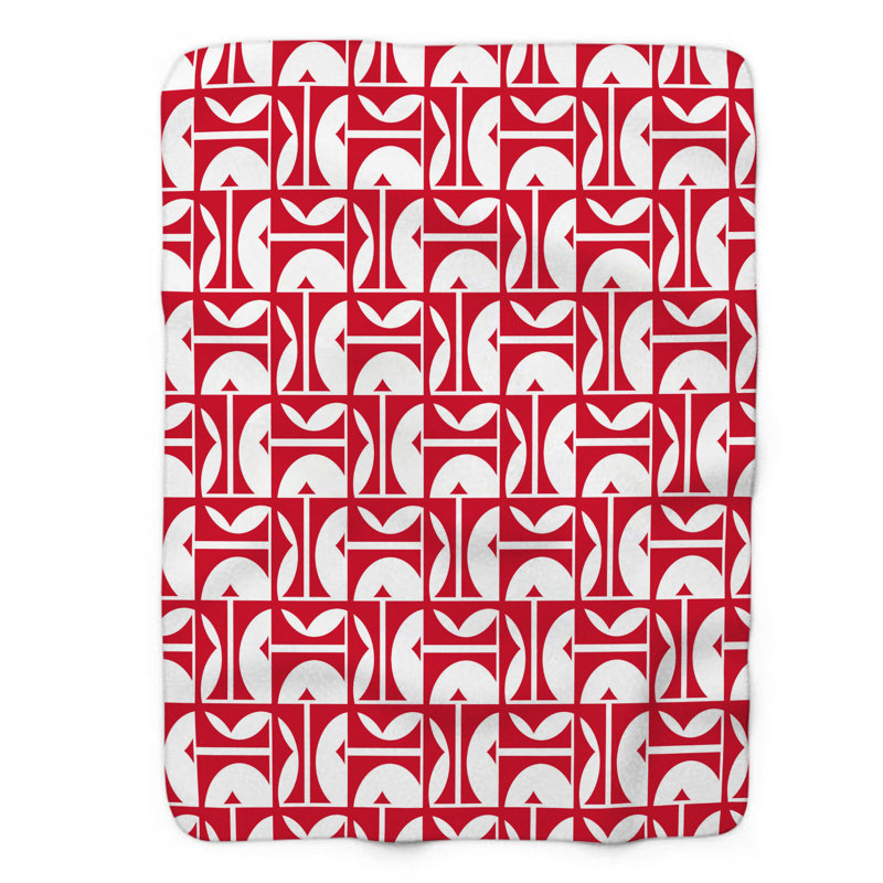 Ébène rouge - couverture sherpa 1 pièce de qualité supérieure 0139, L 50 po x L 60 po