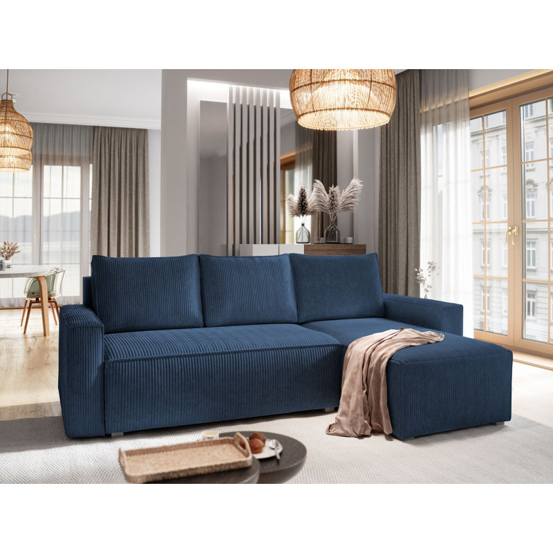 Shanett 3 Seater Sofa Bed, Blue