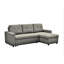 Canapé-lit modulaire en L gris, peu encombrant pour le salon, 3 lits gris,-1969543100