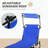 2-Piece Folding Chaise Lounge Set with Canopy Shade and 5-Level Reclining-1376080514