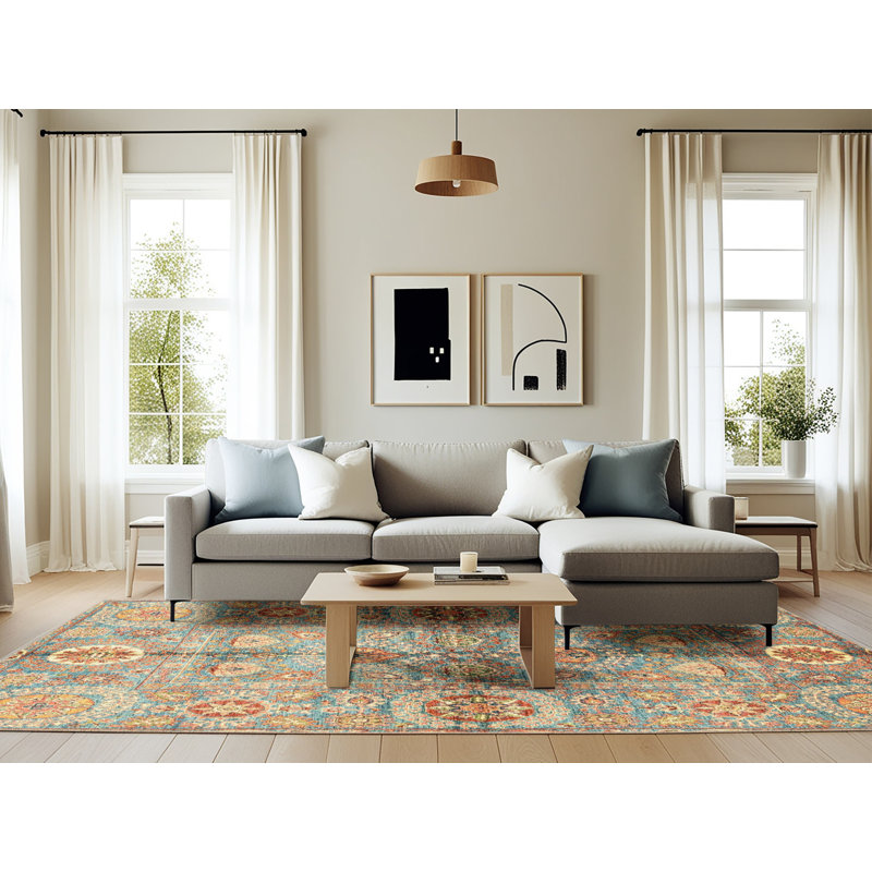 Tapis abstrait moderne 3202, Rectangle 6 pi x 9 pi