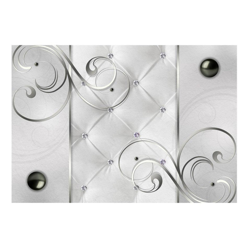 Murale Peel & Stick Glam - Chesterfield blanc glamour, L 27 po x l 38 po