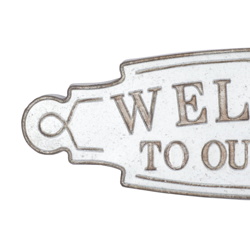 Décoration murale "iron welcome welcome to the farm"