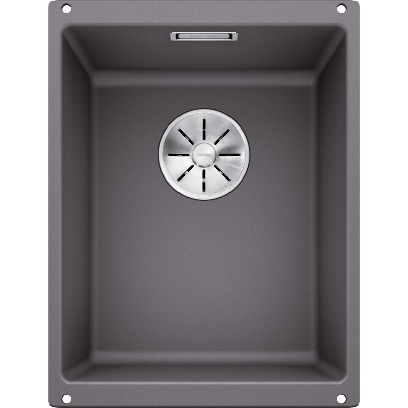 Subline 46 x 35cm Undermount Kitchen Sink, Rock Grey