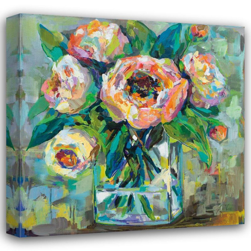 Art tendu sur toile, Jeanette Gallery, H 28 po x l 28 po