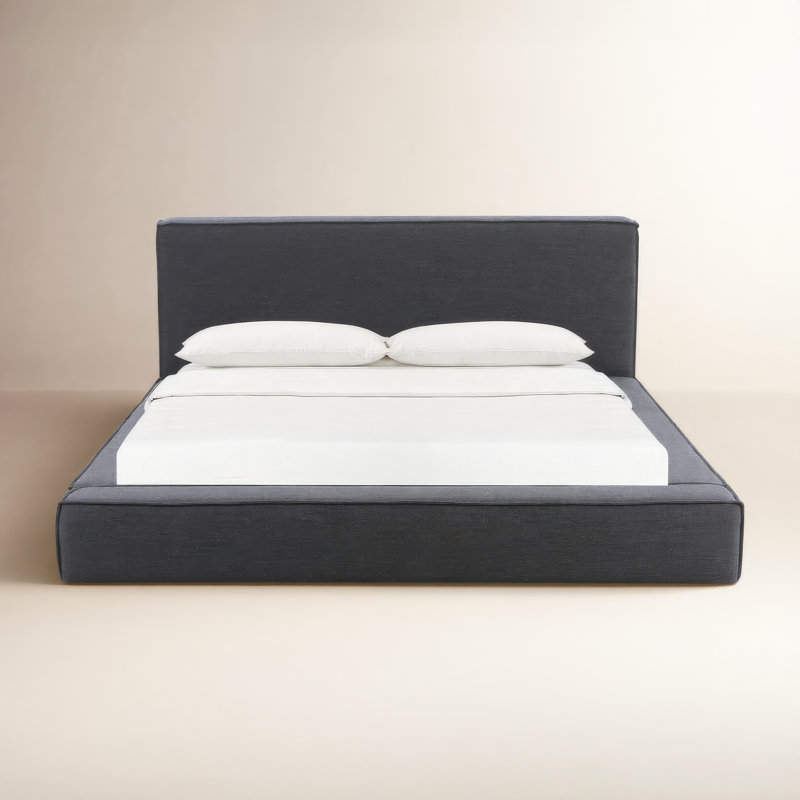 Olafur Linen Bed, Queen, Black