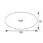 Callery Oval Outdoor Coffee Table , 75cm cm W 115cm cm D