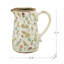 Vase rond en céramique 6,3 x 4,5 x 7,1 po avec motifs floraux multicolores