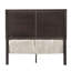 Grand lit à panneau avec tête de lit rectangulaire en bois et sommier tapissier en bois surélevé pour une allure classique
