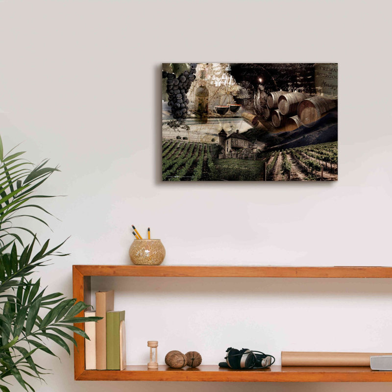 «August» par Augustinc®, «Wine» par Graphinc, estampe numérique sur toile, H 12 po x l 18 po