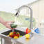 Lavabo autoportant commercial avec robinet