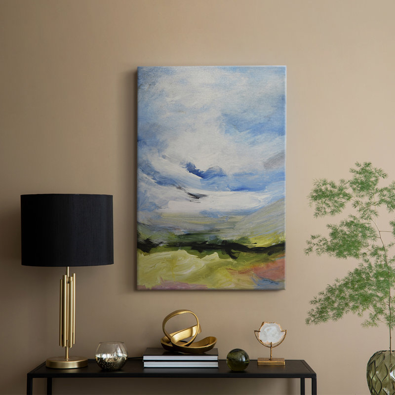 Autour des nuages IV - Cavas enveloppés de galerie, H 18 po x l 12 po