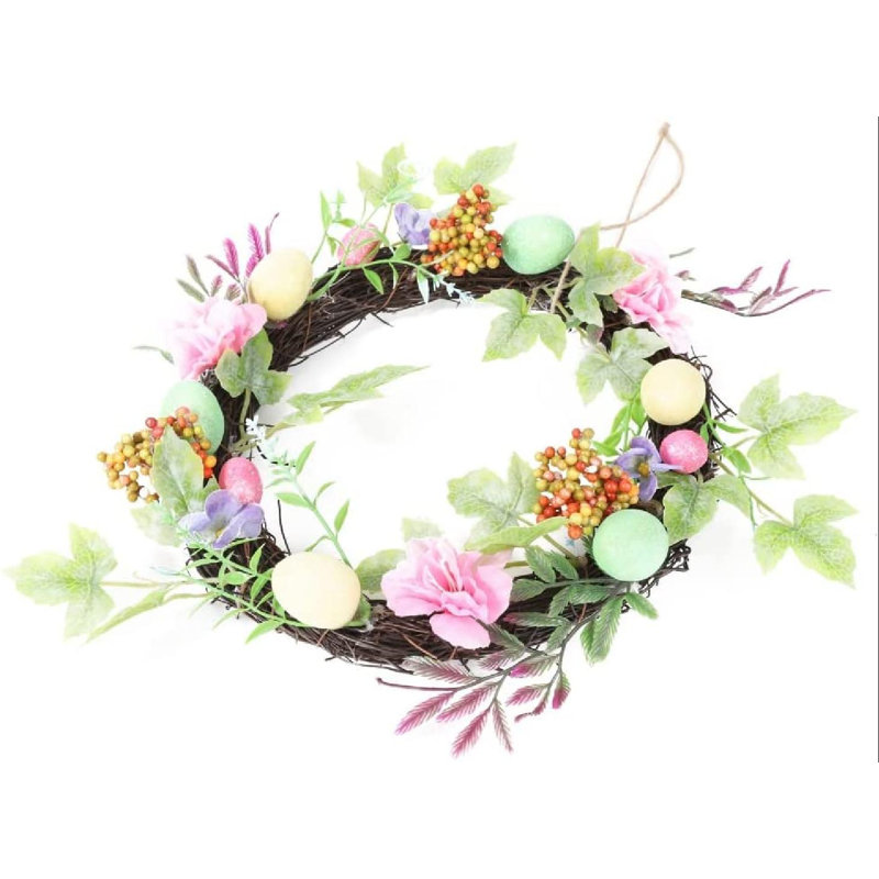 Faux Cotton Silk 15'' Wreath