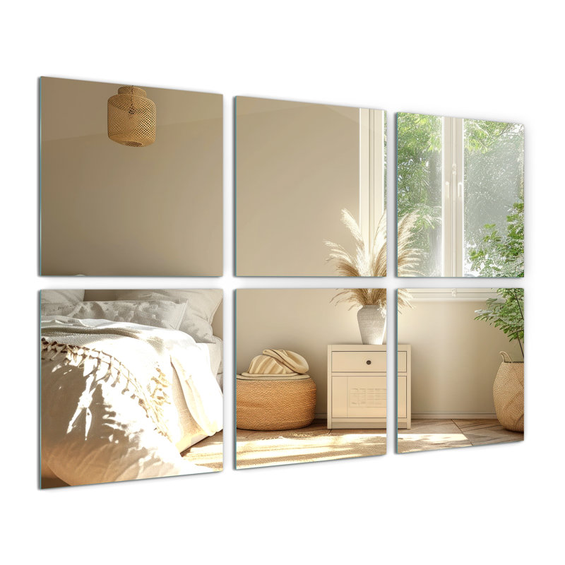 Onida Square Mirror, 16 cm H x 16 cm W