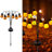 Outdoor Halloween Pumpkin Solar Pathway Lights(4-pack) Garden Led Landscape Lighting
