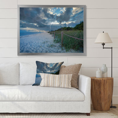 Lighting On Shore Of The Lake - Nautical & Coastal Canvas Wall Art Print
